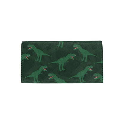 T Rex Pattern Print Design A06 Women's Trifold Wallet