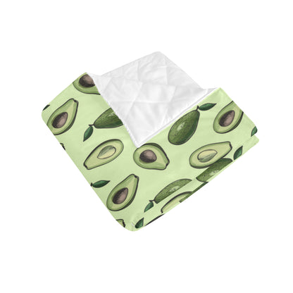 Avocado Pattern Print Design 02 Premium Quilt