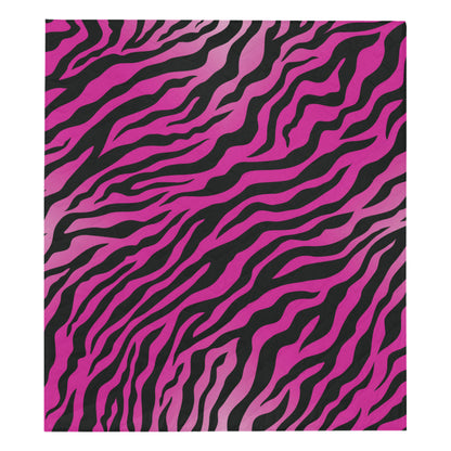 Pink Zebra Premium Quilt