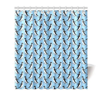 Penguin Dance Pattern Shower Curtain