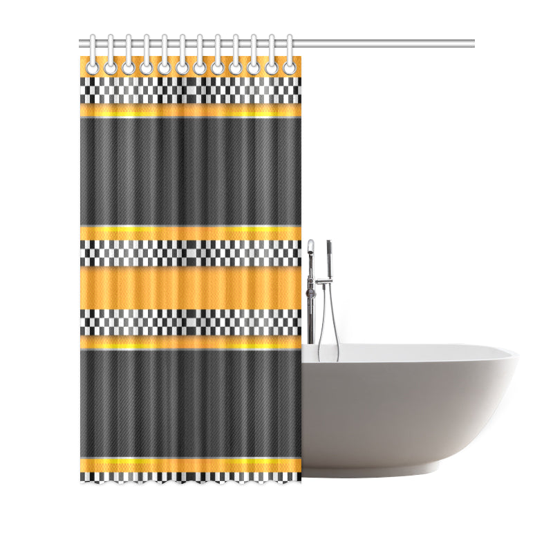 Checkered Pattern Print Design 01 Shower Curtain