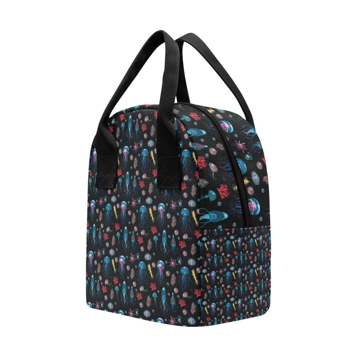 Jellyfish Underwater Print Insulated Lunch Bag