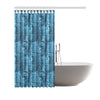 Jean Tropical Pattern Print Design 04 Shower Curtain