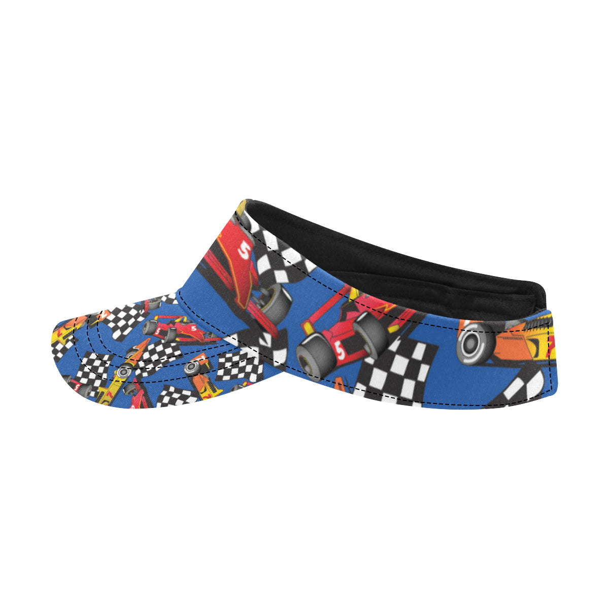 Racing Pattern Print Design A01 Unisex Sun Visor
