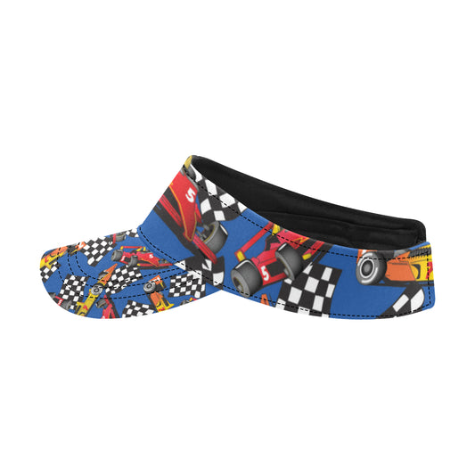 Racing Pattern Print Design A01 Unisex Sun Visor