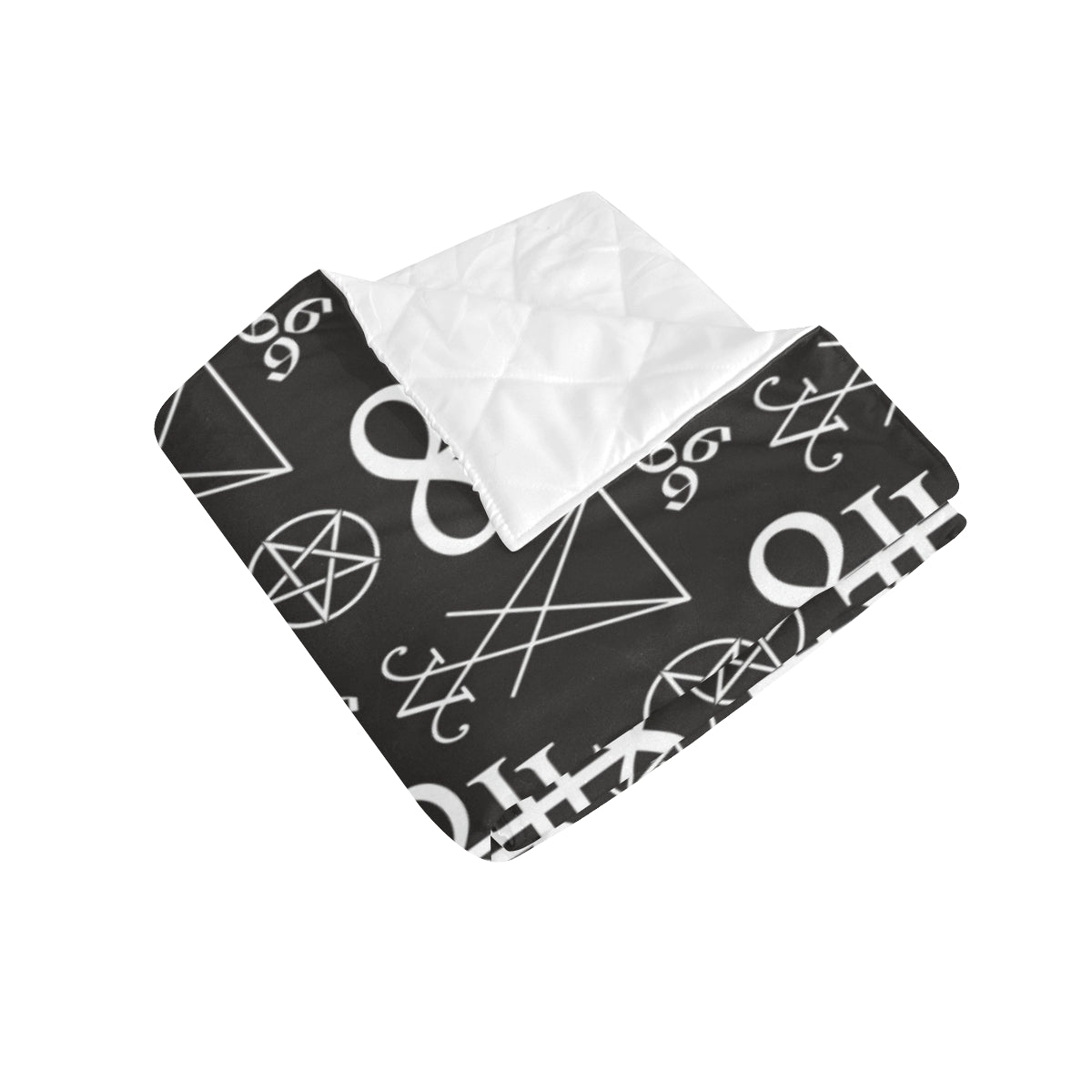 Pentagram Pattern Print Design A04 Premium Quilt