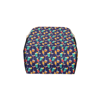 Cocktail Pattern Print Design 06 Diaper Bag Backpack