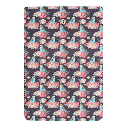 Bluebird Pattern Print Design 02 Women's Trifold Wallet