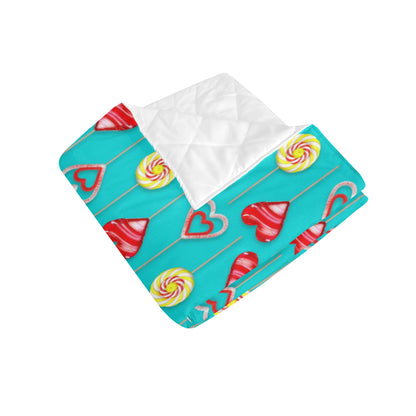 Lollipop Pattern Print Design LL06 Premium Quilt