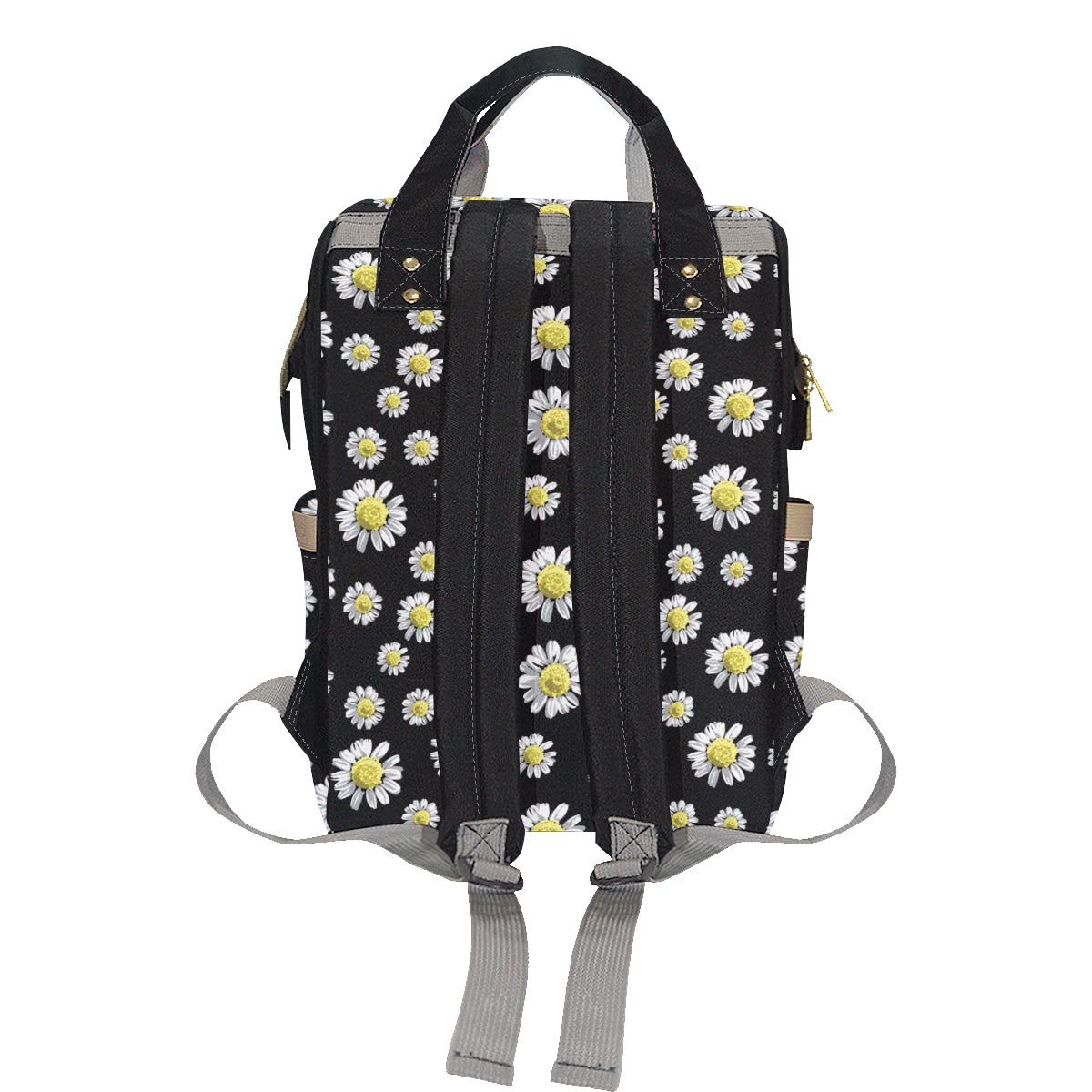 Daisy Pattern Print Design DS01 Diaper Bag Backpack