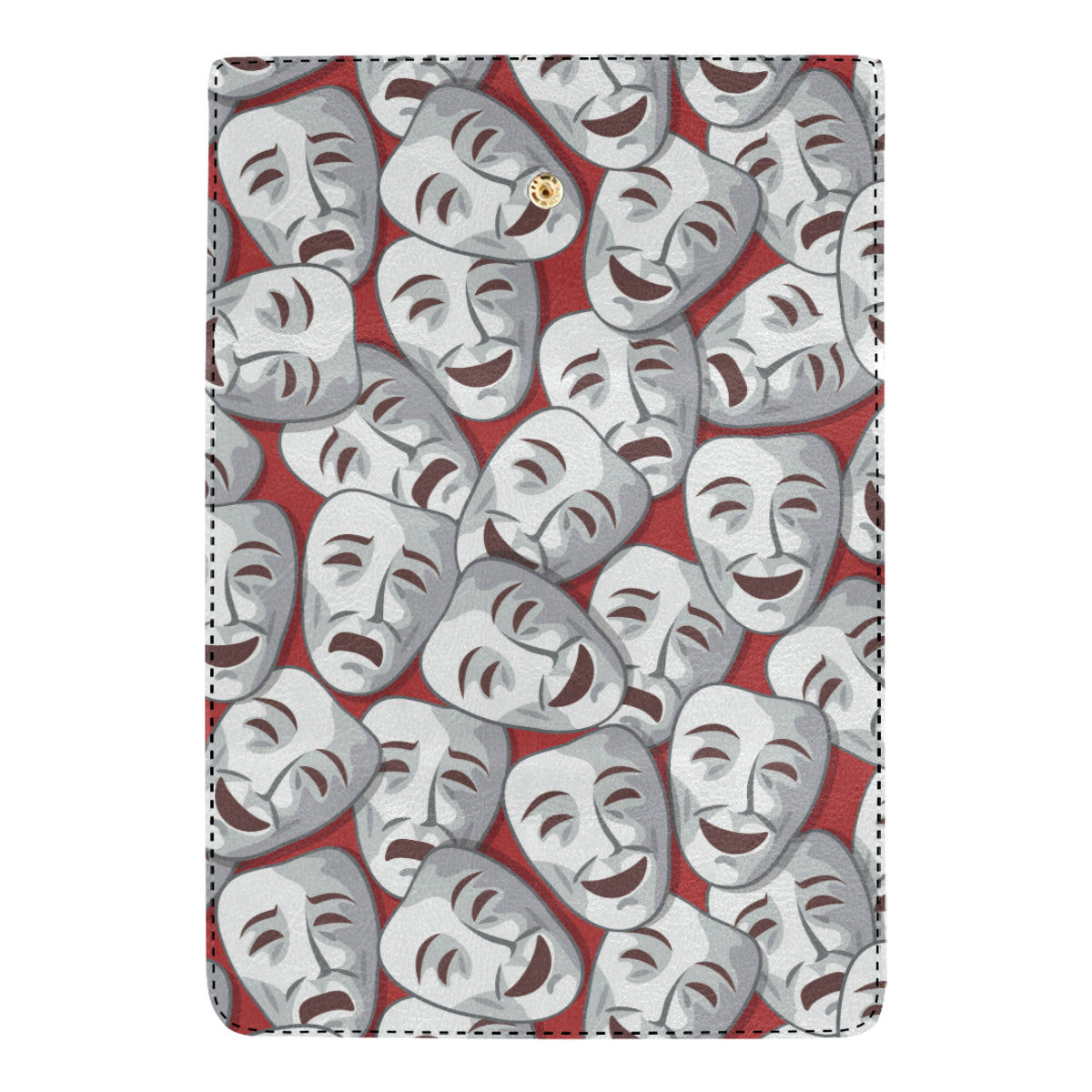 Acting Mask Pattern Print Design 01 Women's Trifold Wallet