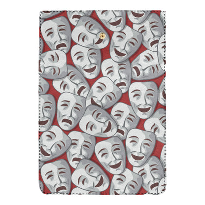 Acting Mask Pattern Print Design 01 Women's Trifold Wallet