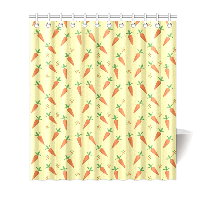 Carrot Pattern Print Design 04 Shower Curtain