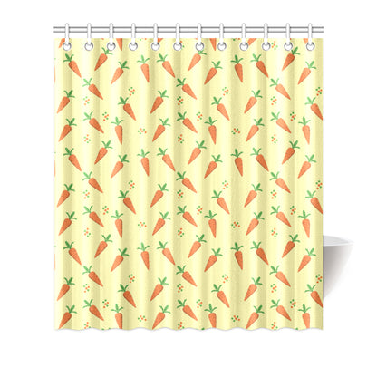 Carrot Pattern Print Design 04 Shower Curtain
