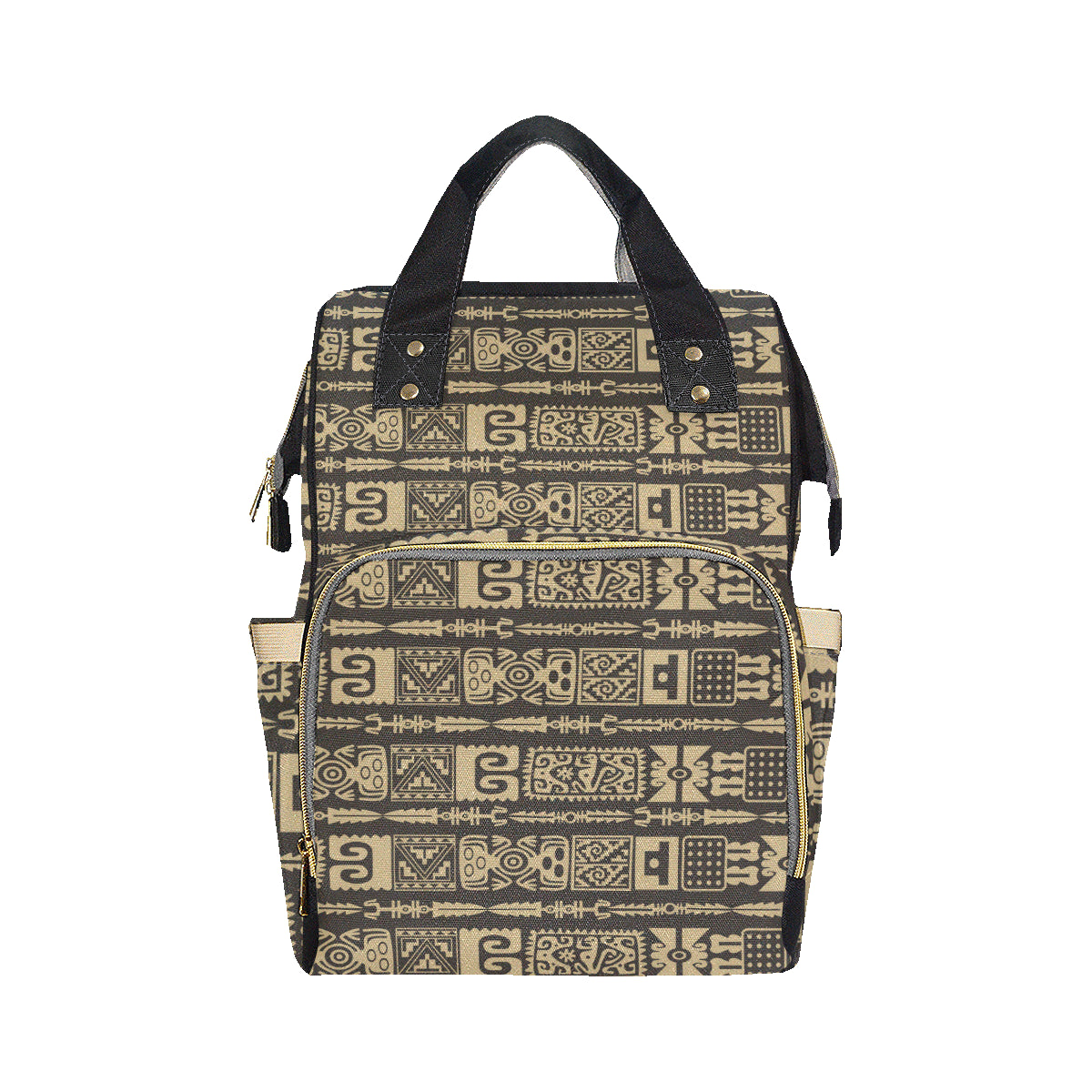 Mayan Pattern Print Design 03 Diaper Bag Backpack