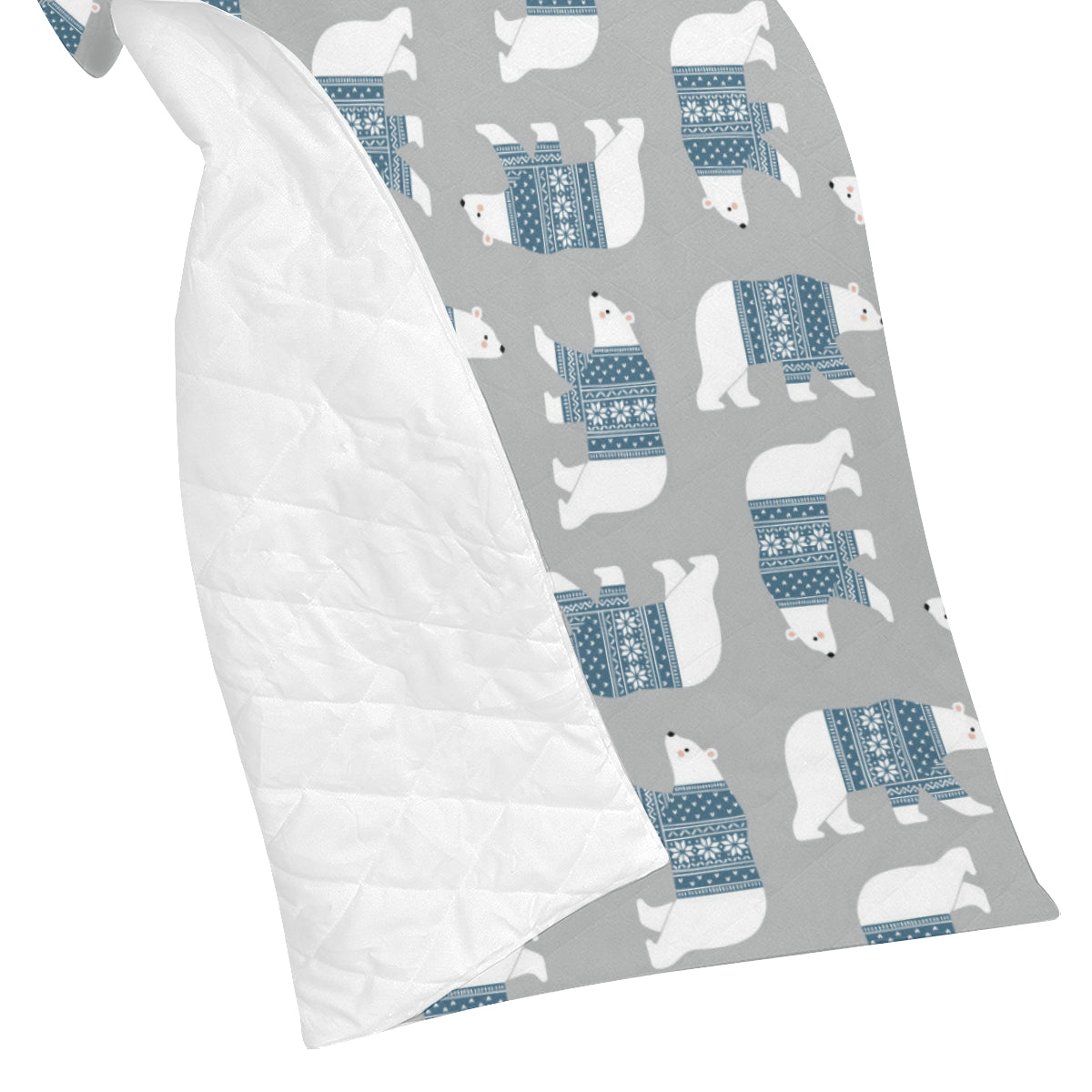 Polar Bear Pattern Print Design A03 Premium Quilt