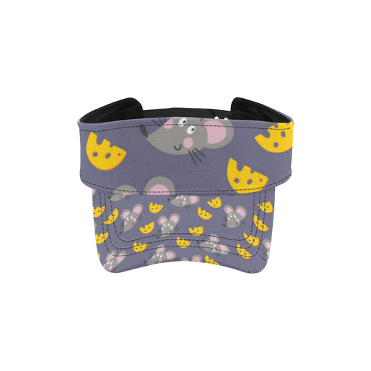 Rat With Cheese Pattern Print Design 01 Unisex Sun Visor