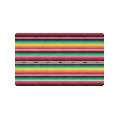 Mexican Blanket Classic Print Pattern Rubber Doormat