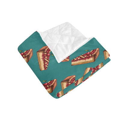 Cheesecake Cherry Pattern Print Design CK03 Premium Quilt