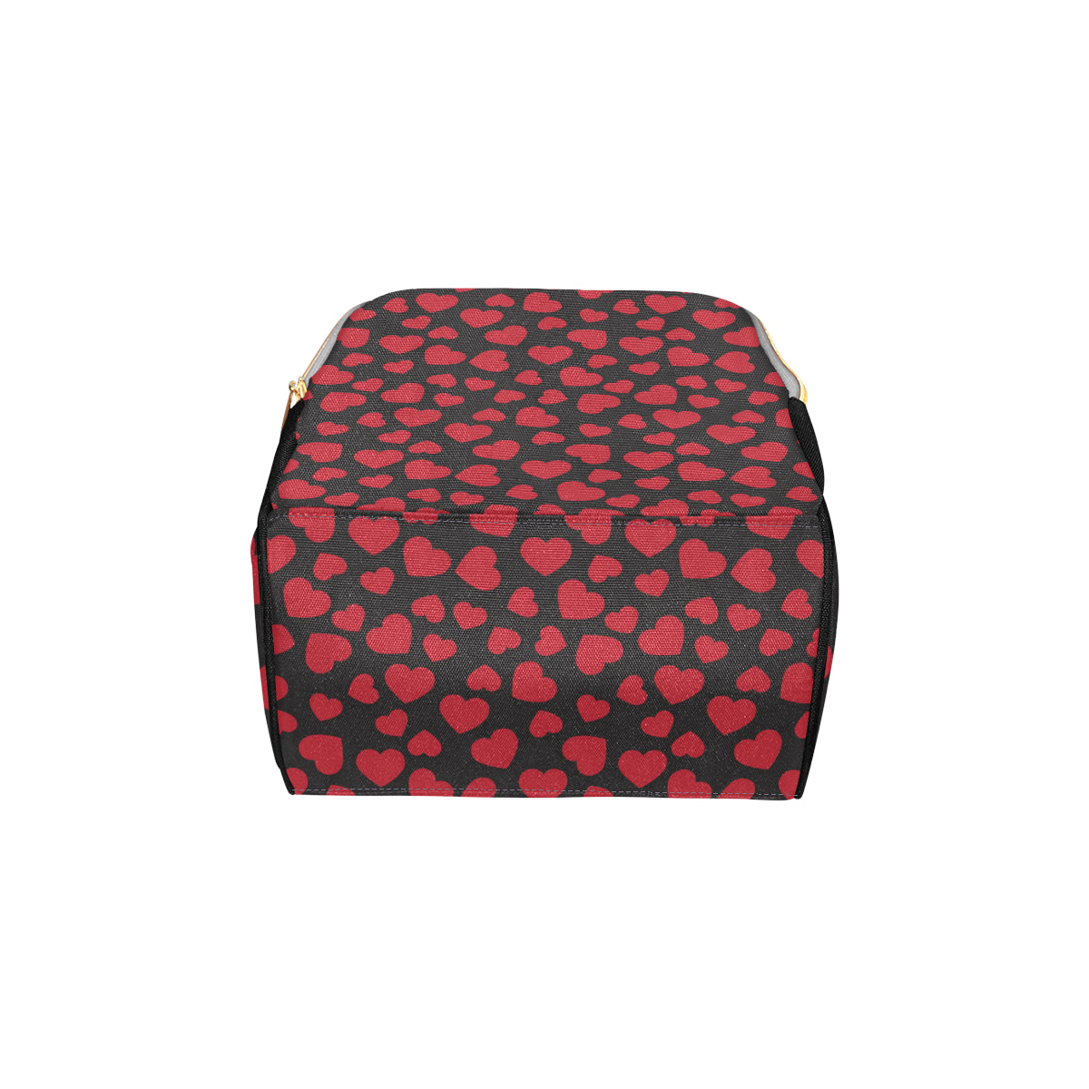 Heart Red Pattern Print Design HE01 Diaper Bag Backpack
