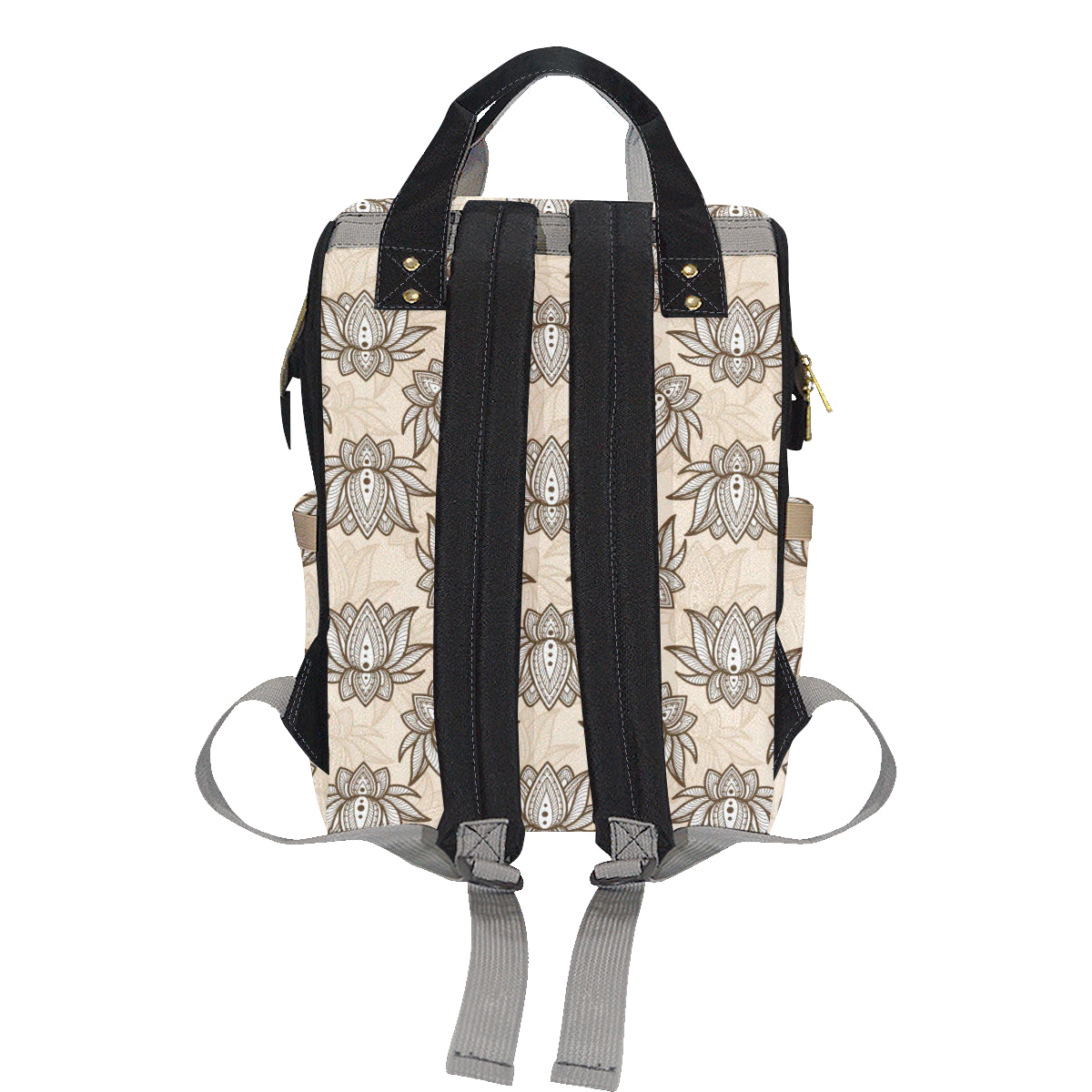 lotus Boho Pattern Print Design LO05 Diaper Bag Backpack
