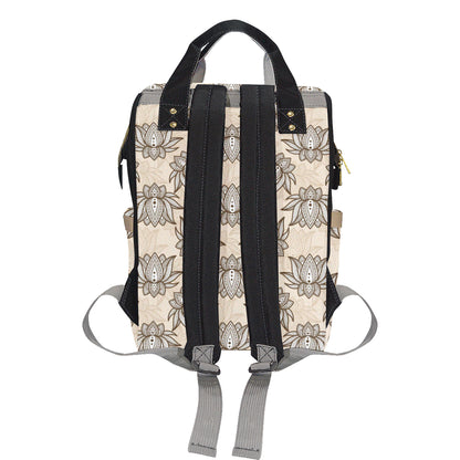 lotus Boho Pattern Print Design LO05 Diaper Bag Backpack