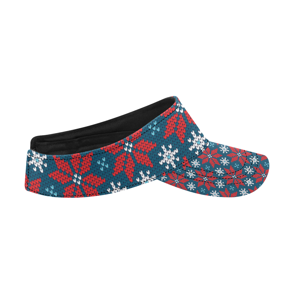 Poinsettia Pattern Print Design A02 Unisex Sun Visor