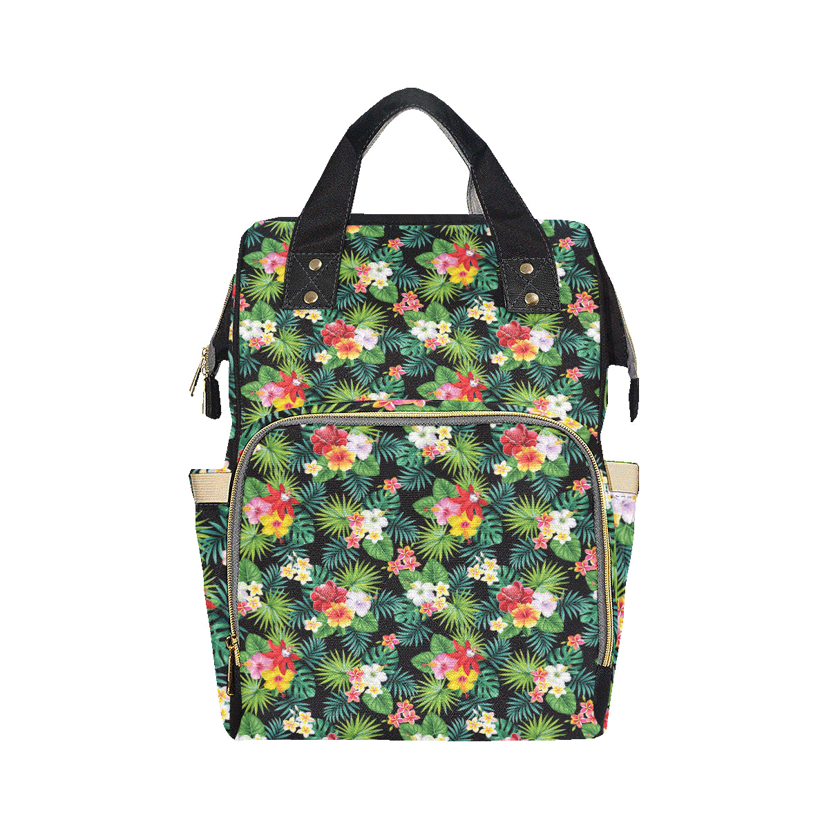 Hibiscus Hawaiian flower tropical Diaper Bag Backpack
