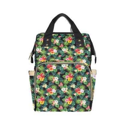 Hibiscus Hawaiian flower tropical Diaper Bag Backpack