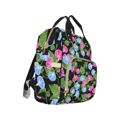 Morning Glory Pattern Print Design MG04 Diaper Bag Backpack