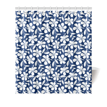 Hibiscus Pattern Print Design HB031 Shower Curtain