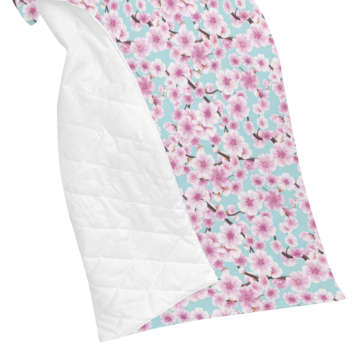 Cherry Blossom Pattern Print Design 01 Premium Quilt