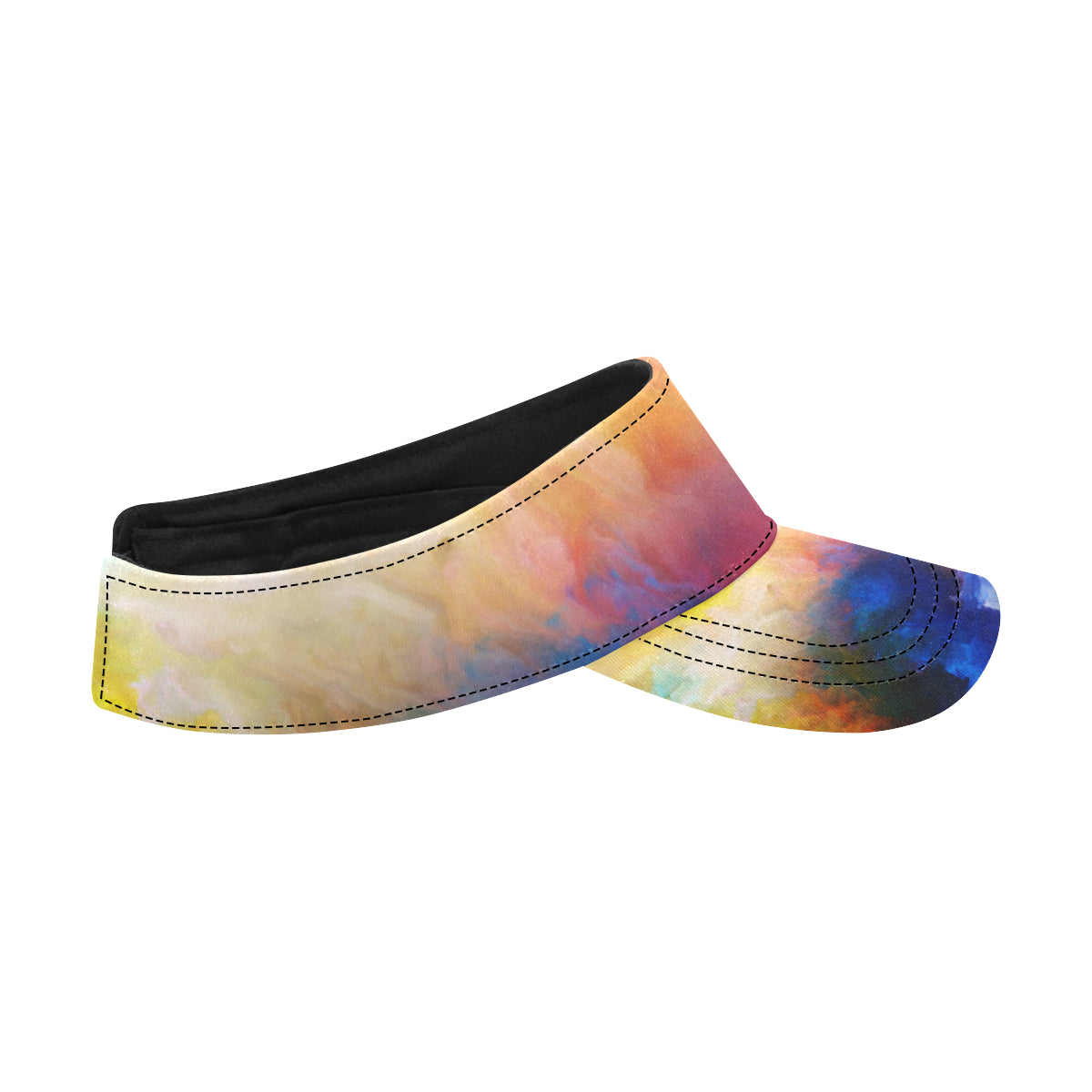 Vortex Twist Swirl Water Color Design Unisex Sun Visor
