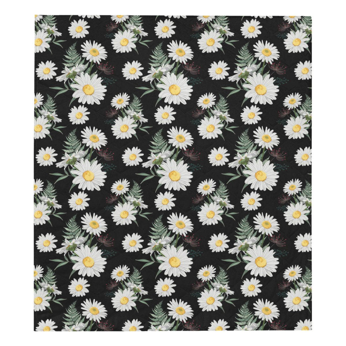 Daisy Pattern Print Design DS07 Premium Quilt