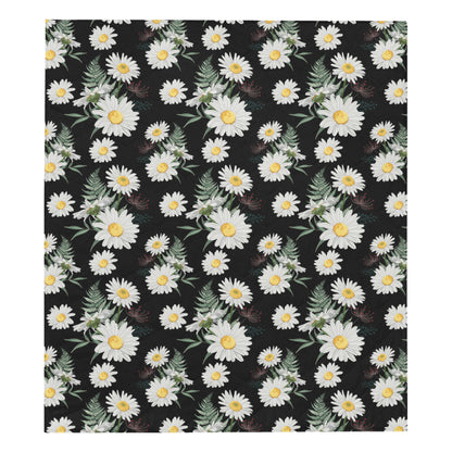 Daisy Pattern Print Design DS07 Premium Quilt