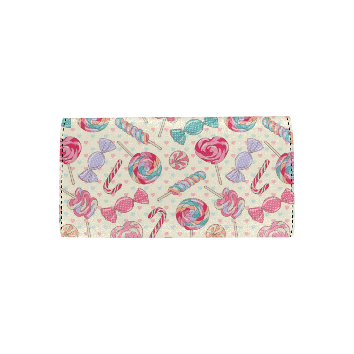 Candy Pattern Print Design CA04 Women's Trifold Wallet