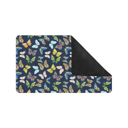 Butterfly Beautiful Print Pattern Rubber Doormat