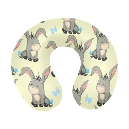 Donkey Baby Pattern Print Design 02 U-Shaped Travel Neck Pillow