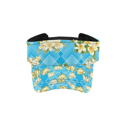 Yellow Plumeria Design Print Pattern Unisex Sun Visor