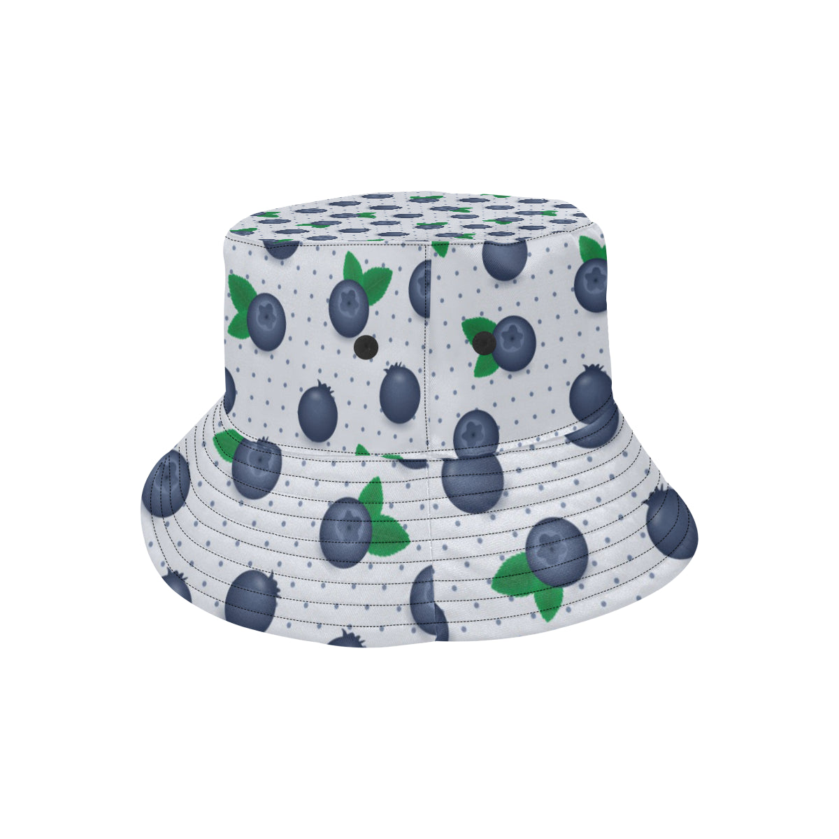 Blueberry Pattern Print Design BB02 Unisex Bucket Hat