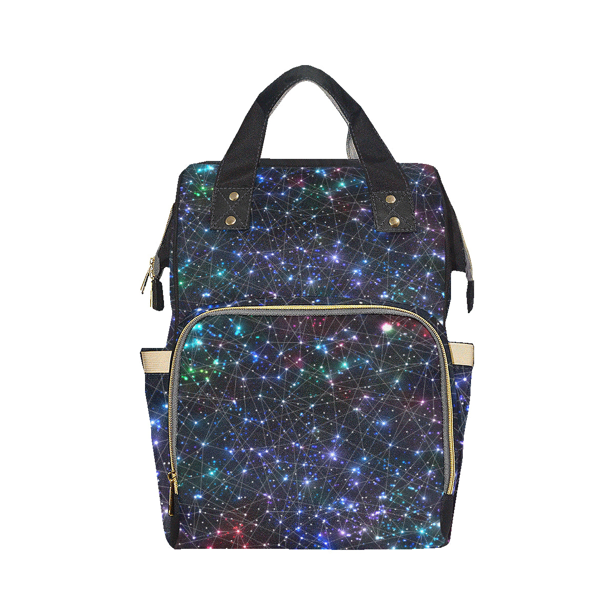 Cosmic Pattern Print Design 01 Diaper Bag Backpack