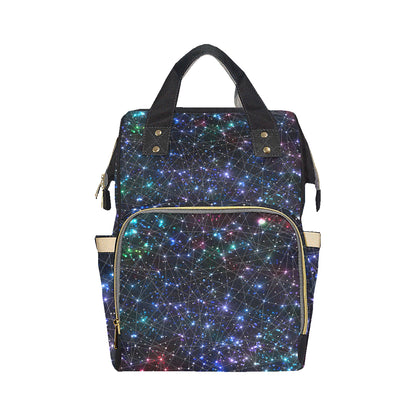 Cosmic Pattern Print Design 01 Diaper Bag Backpack