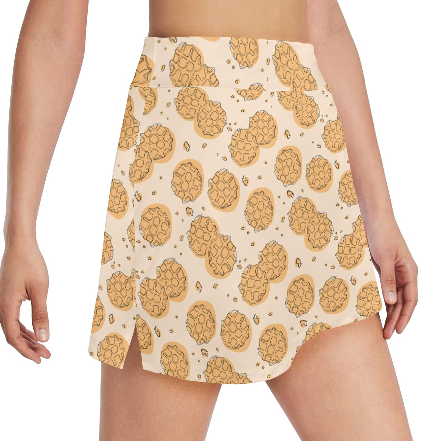 Waffle Print Design LKS303 17" Golf & Pickleball Skort with Pockets