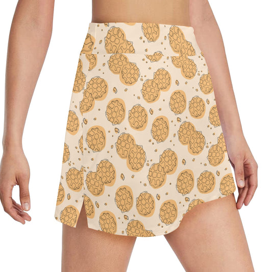 Waffle Print Design LKS303 17" Golf & Pickleball Skort with Pockets