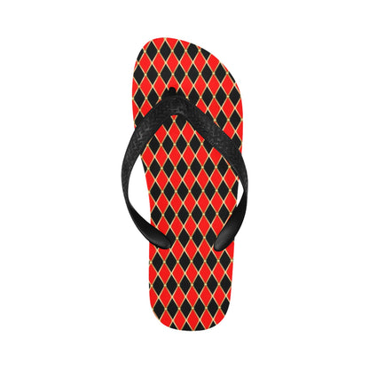 Harlequin Print Design LKS401 Flip Flops