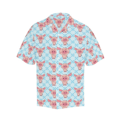 Pig Print Design LKS402 Men's Men's Hawaiian Shirt