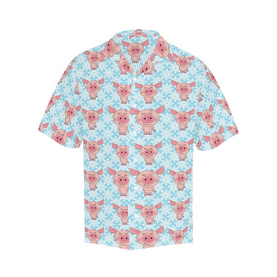 Pig Print Design LKS402 Men's Men's Hawaiian Shirt