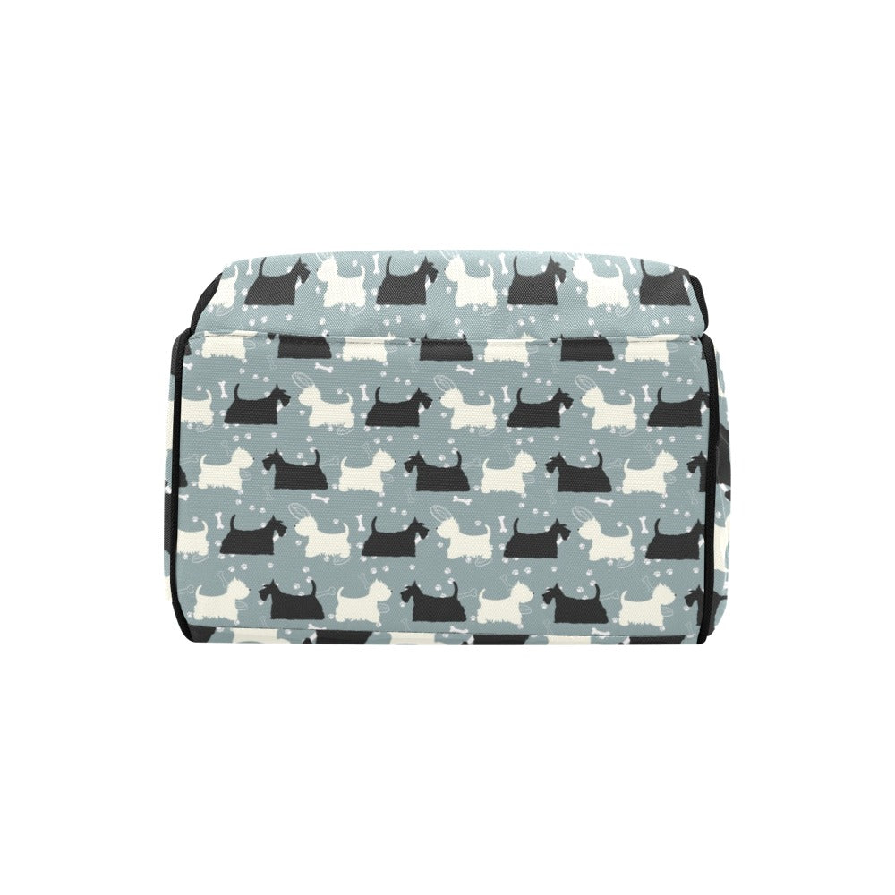 Scottish Terriers Print Design LKS301 Diaper Bag Backpack
