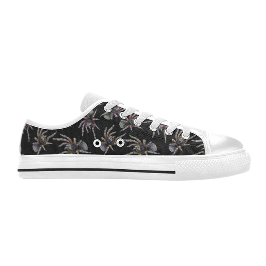 Tarantula Print Design LKS402 Women's White Low Top Shoes