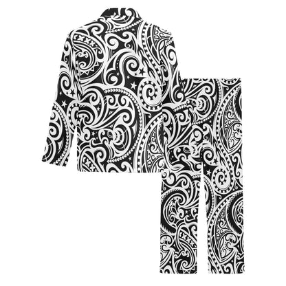 Polynesian Traditional Tribal Men's Long Pajama Set